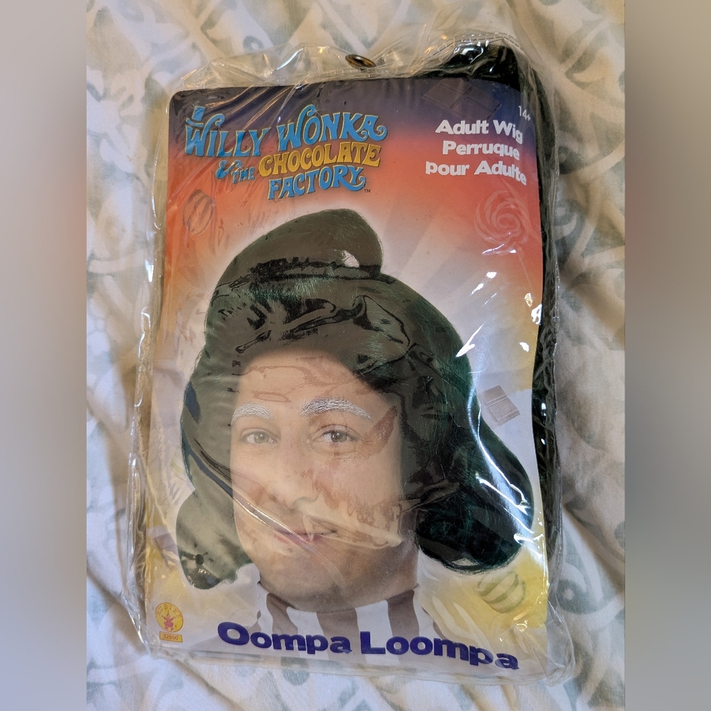 Oompa Loompa Wig  Green Willy Wonka & The Chocolate Factory  Like New!
